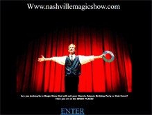 Tablet Screenshot of nashvillemagicshow.com